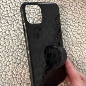 Loopy Case Glossy Black Phone Case with Loop